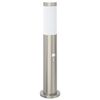 vidaXL Baliza luminosa con sensor de 50 cm, acero inoxidable, IP44