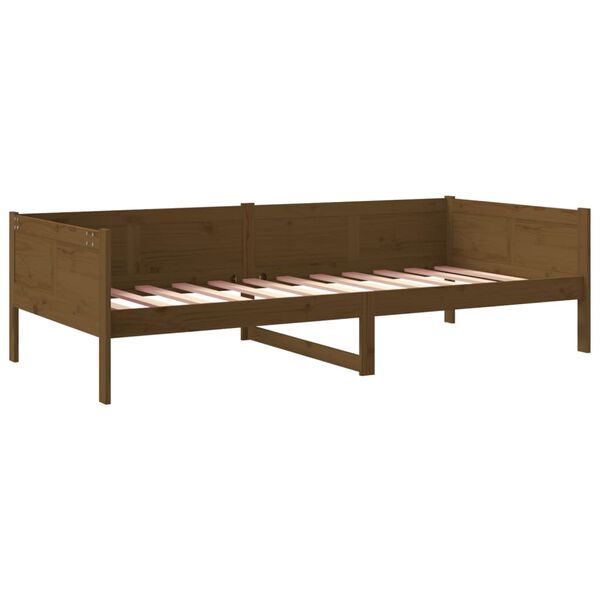 vidaXL Sof&aacute; cama madera maciza de pino marr&oacute;n miel 80x200 cm