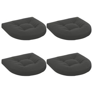 vidaXL Cojines de Asiento de 4 Piezas 4 uds. 100% Poli&eacute;ster