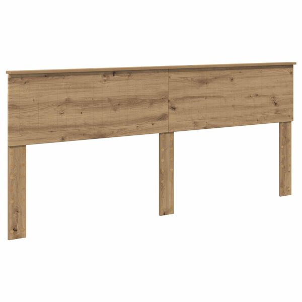 vidaXL Cabecero Roble artesanal 200 cm Madera contrachapada