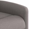 vidaXL Sill&oacute;n reclinable elevable tela gris taupe