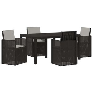 vidaXL Conjunto de Comedor de Jard&iacute;n 5 uds. Antracita y Gris Claro PP