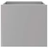 vidaXL Jardinera de acero galvanizado plateado 32x30x29 cm
