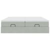 vidaXL Estructura de cama otomana colchones terciopelo gris claro