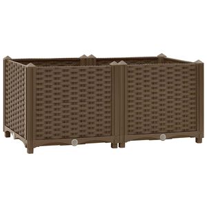 vidaXL Arriate 80x40x38 cm polipropileno