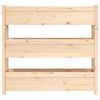 vidaXL Jardinera de madera maciza de pino 112x25x104,5 cm