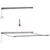 vidaXL Toldo Retráctil Manual Azul y 400 x 300 cm Poliéster y Aluminio
