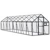 vidaXL Pajarera de aluminio gris antracita 1,79x8x1,85 m