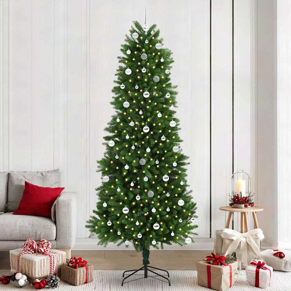 vidaXL &Aacute;rbol de Navidad con 300 LED con soporte Verde 240 cm PE