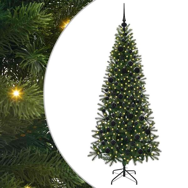 vidaXL &Aacute;rbol de Navidad artificial con 300 LED Verde 180 cm PE y PVC