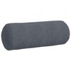vidaXL Cojines Bolster 2 pcs Gris oscuro Ø 25 x 70 cm Tela de pana