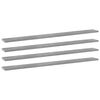 vidaXL Estante para estanter&iacute;a 4 uds madera gris hormig&oacute;n 100x10x1,5cm