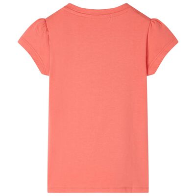 Camiseta infantil de manga casquillo coral 92