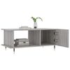 vidaXL Mesa de centro madera contrachapada gris Sonoma 90x50x40 cm