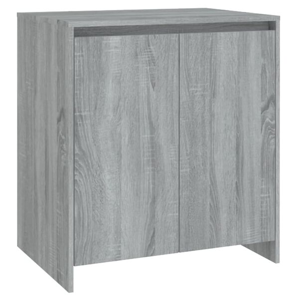 vidaXL Aparador de madera contrachapada gris Sonoma 70x41x75 cm