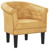 vidaXL Sill&oacute;n de cuero sint&eacute;tico dorado