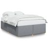 vidaXL Cama sin colch&oacute;n tela gris claro 160x200 cm