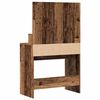 vidaXL Mesa Tocador con caj&oacute;n Madera vieja 80 x 41 x 134,5 cm