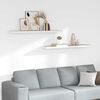 vidaXL Estante flotante pared 2 uds MDF roble y blanco 120x23,5x3,8 cm