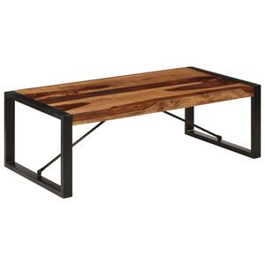 vidaXL Mesa de centro de madera maciza de acacia 120x60x40 cm