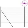 vidaXL Poste de Valla Gris 10 x 1,5 m (malla de 36 mm) Acero y PVC