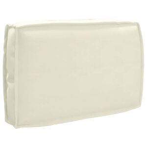 vidaXL Cojín de palé para respaldo Crema 60 x 40 x 12 cm Tela Oxford