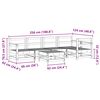 vidaXL Conjunto de Sof&aacute;s de Jard&iacute;n 7 pcs Marr&oacute;n Cera Pino macizo