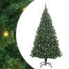 vidaXL &Aacute;rbol de Navidad artificial Verde 210 cm PVC y Acero y Pl&aacute;stico