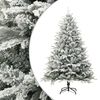 vidaXL &Aacute;rbol de Navidad artificial con nieve PVC y PE verde 210 cm