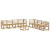 vidaXL Conjunto de sof&aacute;s de exterior 9 pcs Blanco 59 x 59 x 37 cm