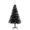 vidaXL &Aacute;rbol de Navidad con 150 LED con soporte Negro 150 cm PVC