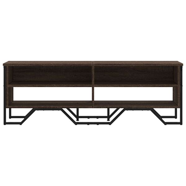 vidaXL Mueble de TV madera de ingeniería marrón roble 122x34x41 cm