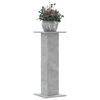 vidaXL Soportes para plantas 2 uds madera gris hormig&oacute;n 30x30x80 cm