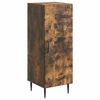 vidaXL Aparador Roble Ahumado 33 x 34,5 x 89,5 cm Madera de Ingenier&iacute;a