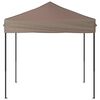 vidaXL Carpa para fiestas plegable gris taupe 2x2 m