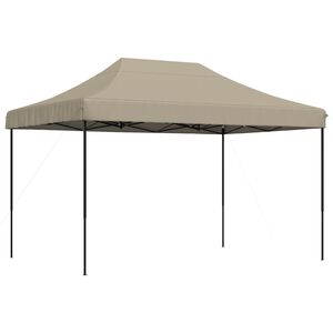 vidaXL Carpa de Fiesta Taup&eacute; 279 x 410 x 315 cm Tela Oxford