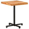 vidaXL Mesa de bistr&oacute; cuadrada madera de mango maciza 60x60x75 cm