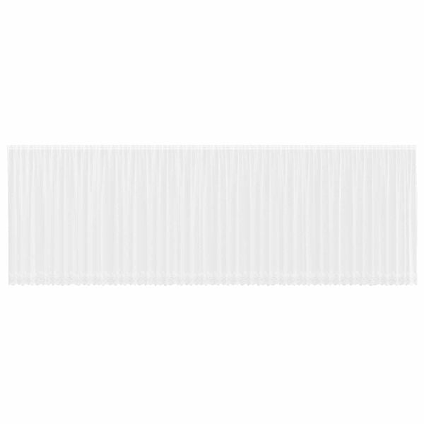 vidaXL Cortina de Encaje con cortinas Floral 240 x 1200 cm Poli&eacute;ster