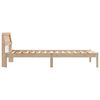 vidaXL Estructura de cama Marrón 80 x 200 cm Madera de pino macizo