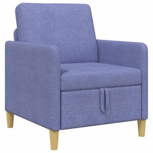 vidaXL Sof&aacute; con almacenamiento Azul jeans 72 x 78 x 87 cm Poli&eacute;ster