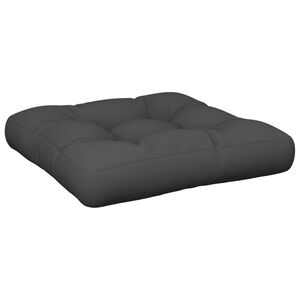 vidaXL Coj&iacute;n para sof&aacute; de palets tela negro 58x58x10 cm