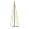 vidaXL &Aacute;rbol de Navidad c&oacute;nico blanco c&aacute;lido, 1400 LED, 160 x 500 cm