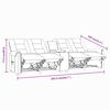 vidaXL Sillón de masaje reclinable 4 plazas con portavasos gris