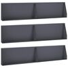 vidaXL Muro de Contenci&oacute;n 6 uds. 100 x 12 x 30 cm Acero Gris antracita