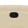 vidaXL Sill&oacute;n reclinable de tela color crema