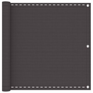 vidaXL Pantalla de Balc&oacute;n Gris antracita 75 x 700 cm HDPE y aluminio