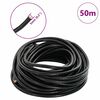 vidaXL Cord&oacute;n de cuero Negro &Oslash;5 mm x 50 m Cuero