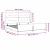 vidaXL Cama tipo Box Spring con cabecera Negro 200 x 200 cm Terciopelo