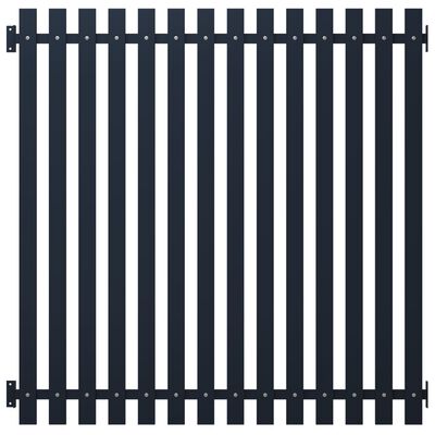 vidaXL Panel de valla acero recubrimiento polvo antracita 170,5x170 cm
