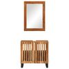 vidaXL Conjunto de muebles de baño 2 piezas madera maciza de acacia